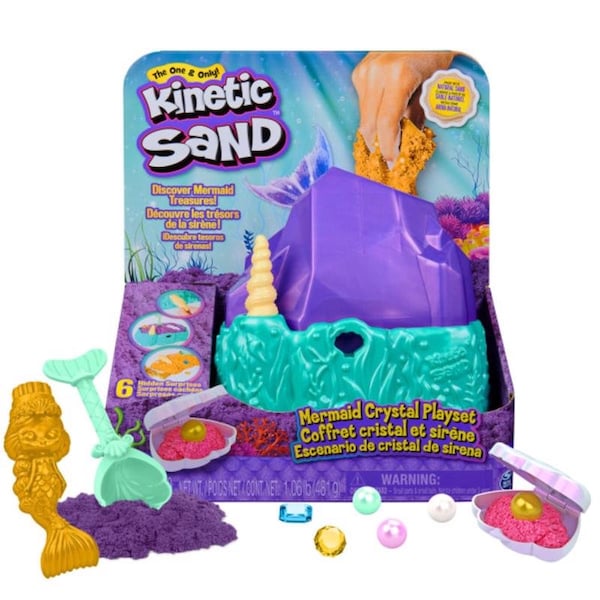 Kinetic Sand Kinetic Sand Mermaid Crystal Playset Multicolored 6064333 - main